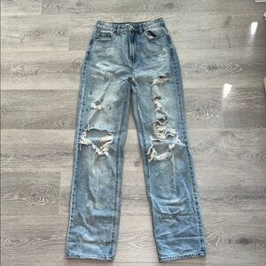 PacSun Light Blue Distressed 90’s Boyfriend Jeans
